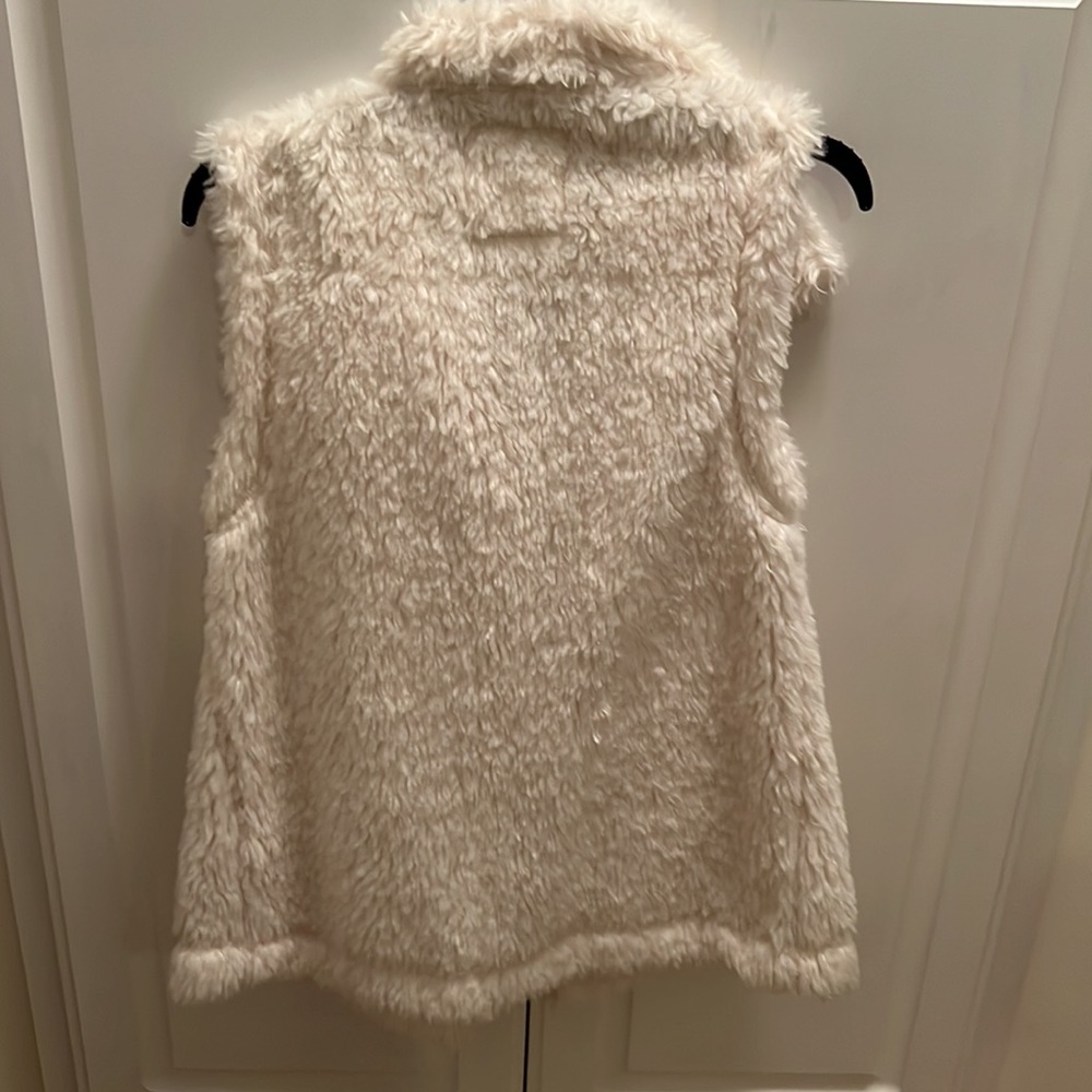 Dylan True Grit Cream Faux Fur Vest Size Small - Picture 4 of 5